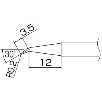 烙铁头（T13，兼容无铅焊锡）HAKKO白光T14-BC2
